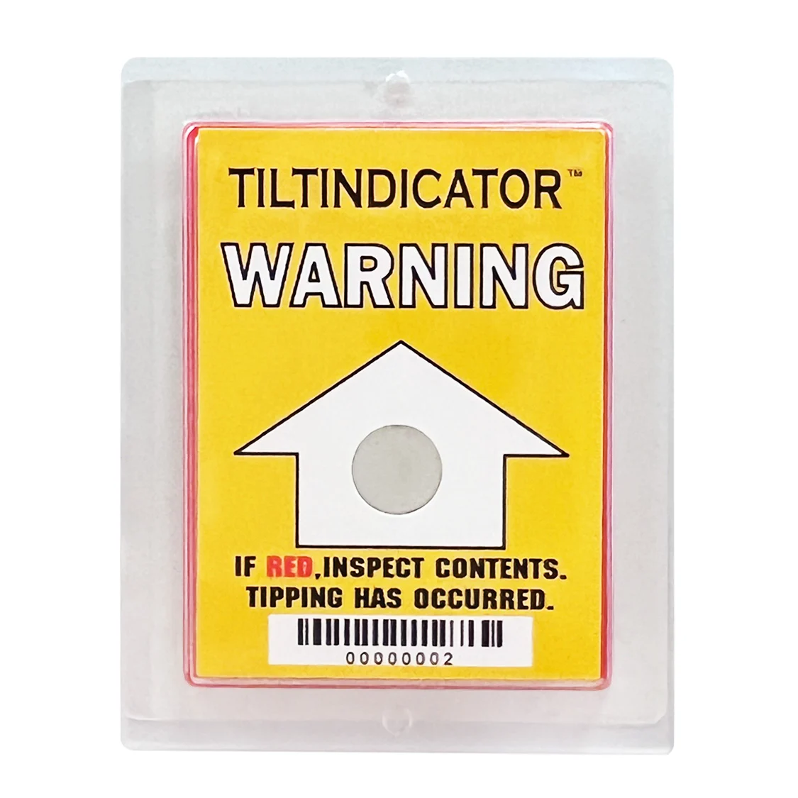Tilt Indicator Package Label Sticker For Shipping Container Asias Leading Mfg Of Damage Indicator Air Cushion Machine